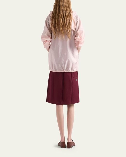 Prada Pink Re-Nylon Zip-Up Jacket