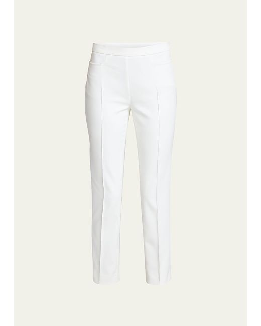 Akris Punto White Franca Techno-cotton Pants