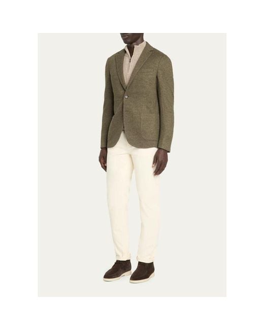Baldassari Green Cotton Jacket for men