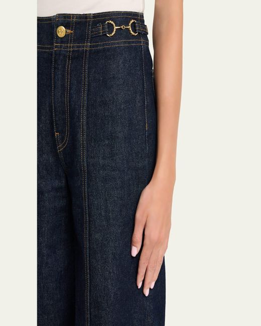 Ulla Johnson Blue The Delphine High-Rise Jeans