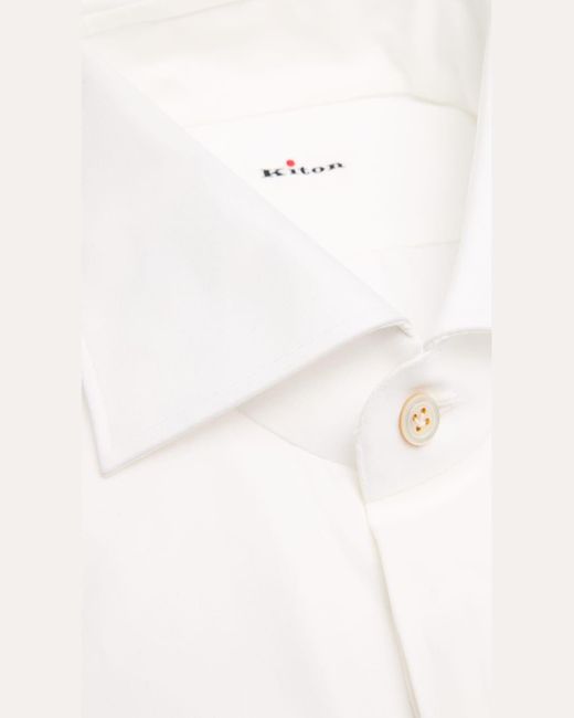 Kiton Natural Cotton French-Cuff Dress Shirt for men