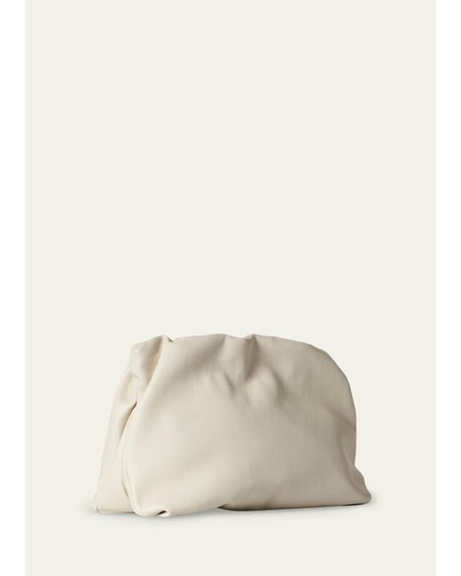 The Row Natural Bourse Calfskin Clutch Bag