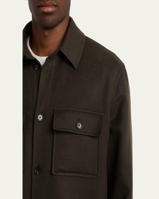 Loro Piana Multicolor Jim Cashmere Overshirt for men