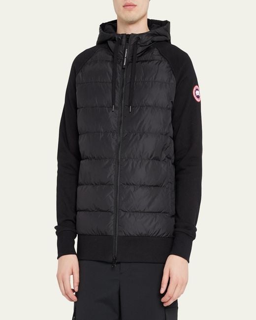 Canada Goose Gray Hybridge Huron Padded-Front Jacket for men