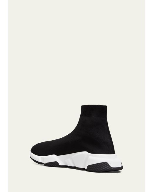 Balenciaga White Speed 2.0 Knit Sock Trainer Sneakers