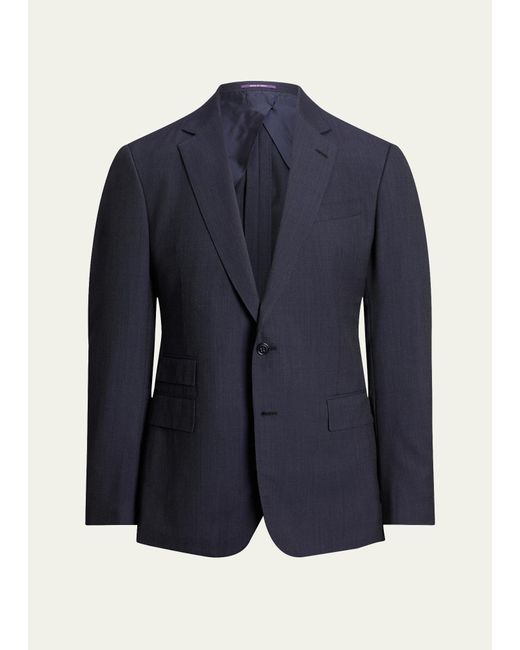 Ralph Lauren Purple Label Blue Kent Hand-tailored Nailhead Suit for men