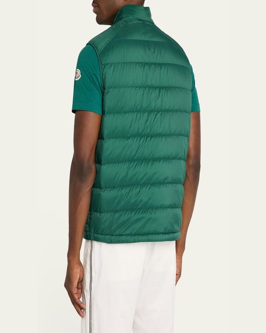 Moncler Green Barthe Down Vest for men