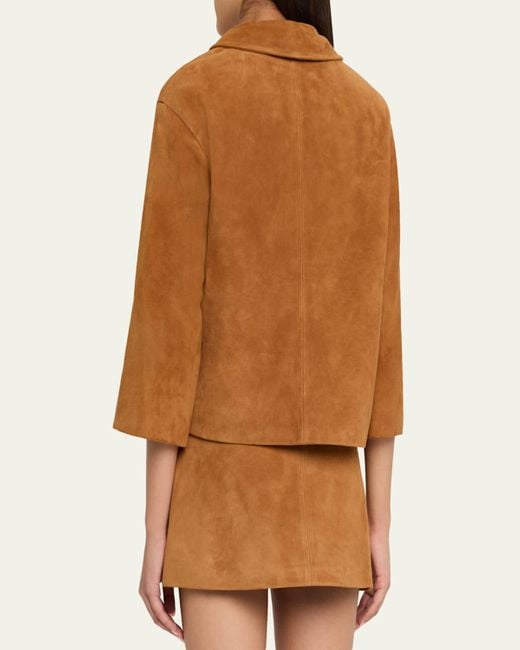 Marc Jacobs Brown Suede Doll Jacket
