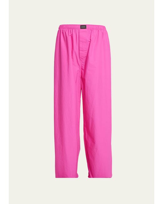 Balenciaga Pink Straight-leg Pajama Pants