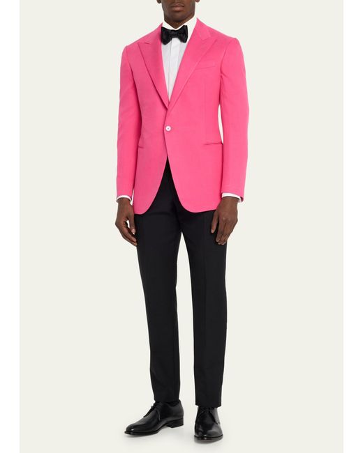 Ralph Lauren Purple Label Pink Kent Gabardine Dinner Jacket for men