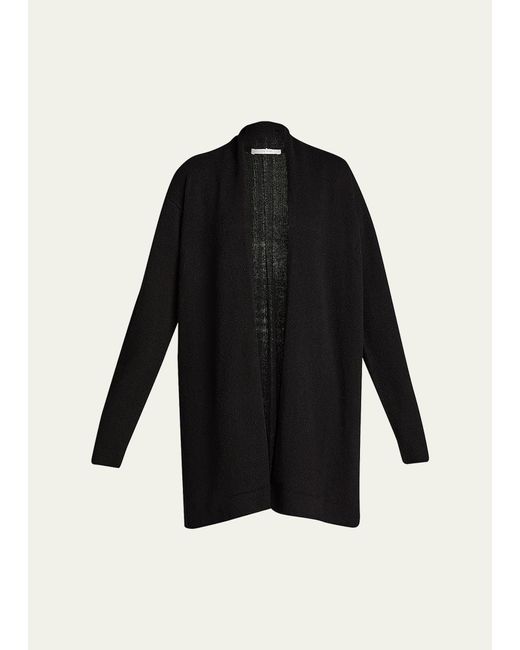 The Row Black Fulham Open-front Cashmere Cardigan
