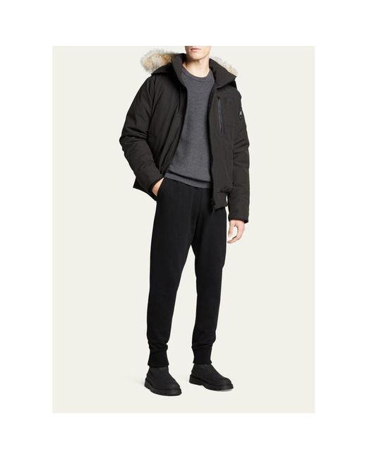 Canada Goose Gray Huron Logo-Patch Sweatpants for men