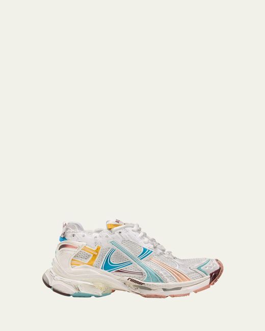 Balenciaga Colorblock Trainer Sneakers in White Lyst