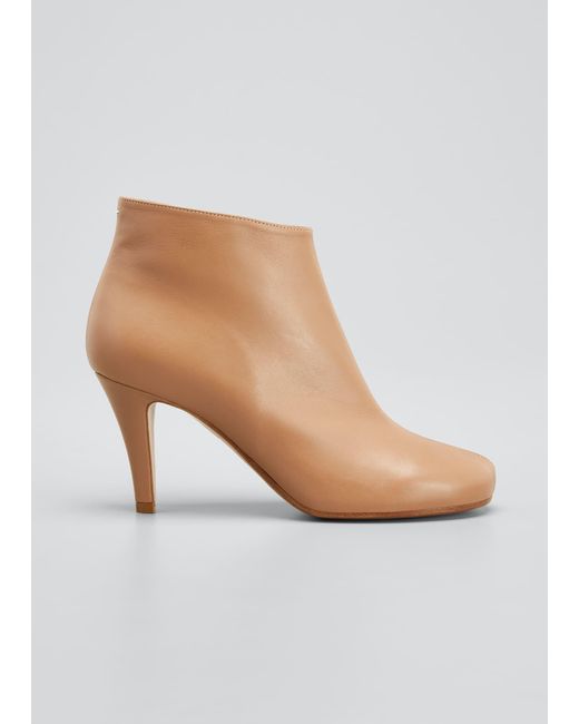 nude stiletto booties