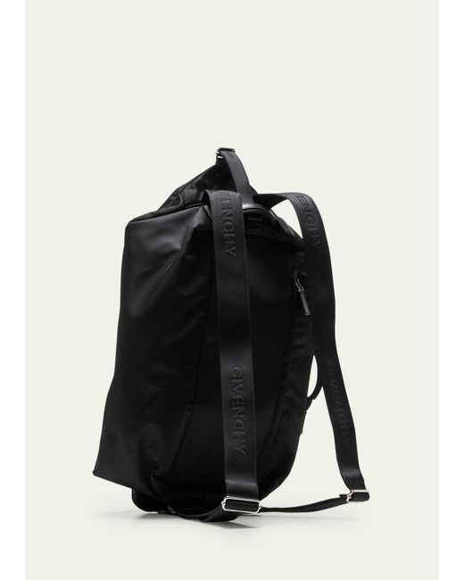 Givenchy Black G-zip Medium Nylon Backpack for men