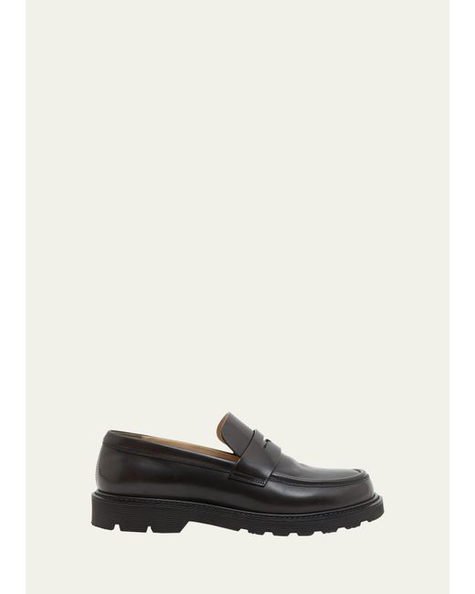 Loewe White Blaze Casual Penny Loafers