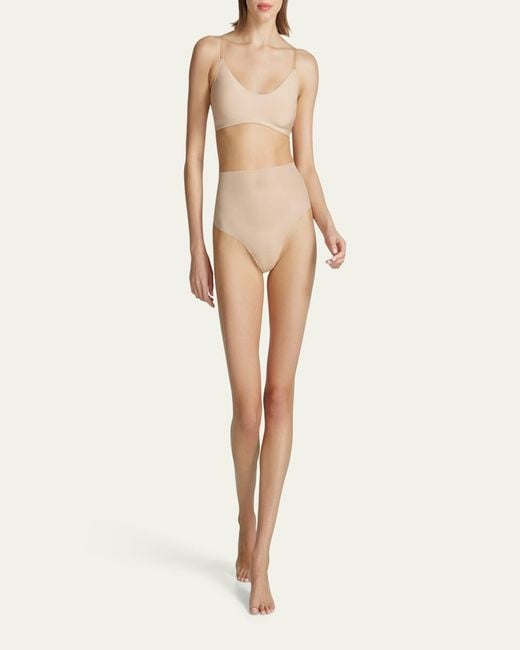 Commando Natural Featherlight Control High-Rise Smoothing Thong