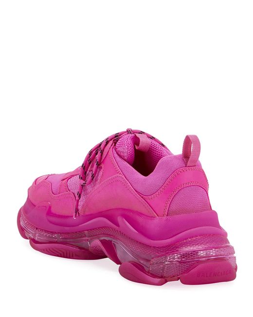 balenciaga neon pink shoes