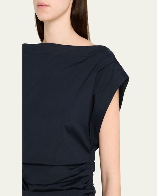 A.L.C. Blue Nara One-Shoulder Top