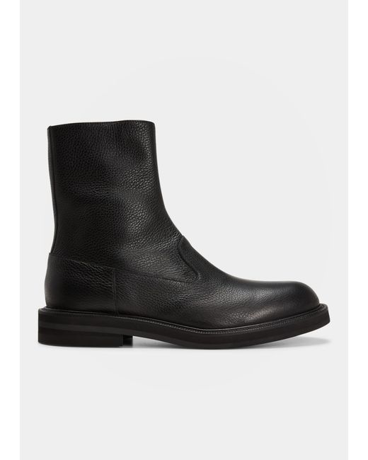 Dries Van Noten Lug Sole Leather Derby Shoes in Black for Men | Lyst