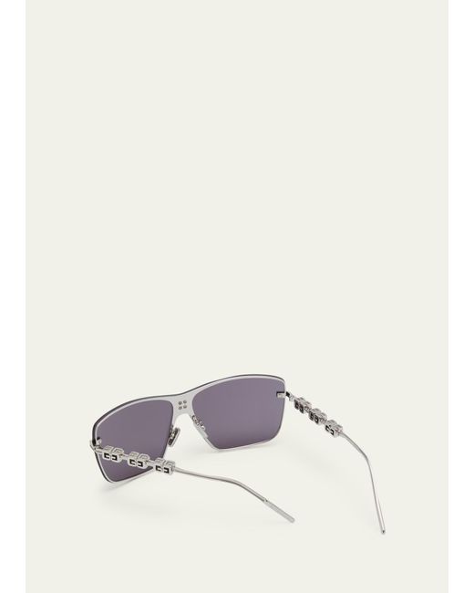 Givenchy Multicolor 4g Metal Alloy Shield Sunglasses