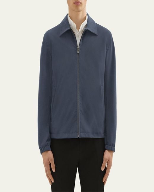 Theory Blue Brody Precision Ponte Jacket for men