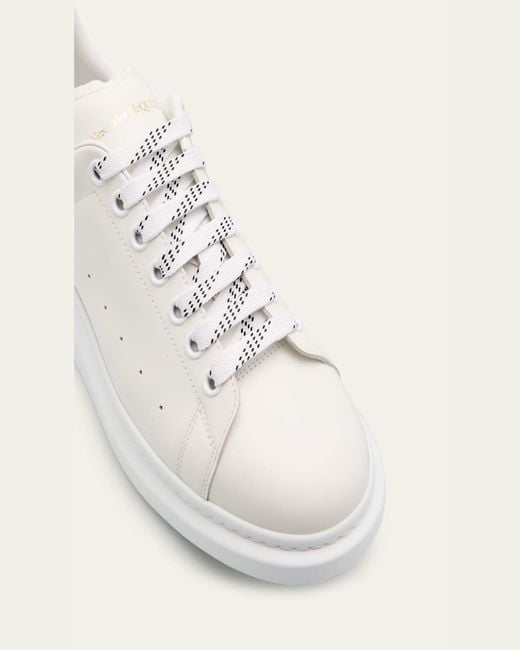 McQueen White Leather Oversized Sneakers for men