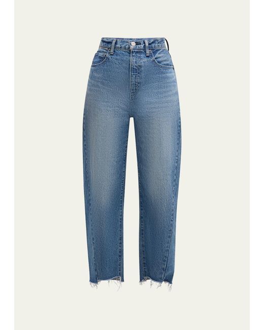 Moussy Blue Cloverhill Round Cropped Jeans
