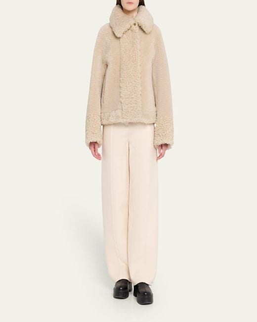 Moncler Natural Gobain Shearling Jacket
