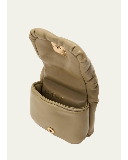 Loewe Natural Goya Puffer Leather Case Charm
