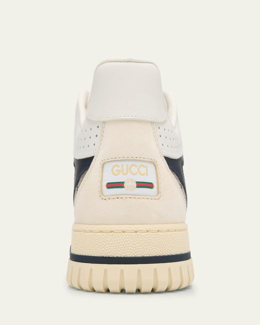 Gucci White Re-Web Gg Supreme Canvas And Leather Sneakers for men