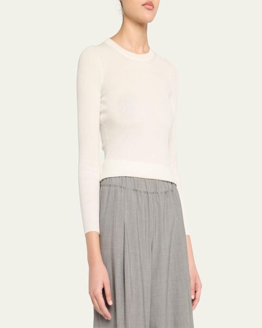 Twp Natural Ribbed Wool Pullover