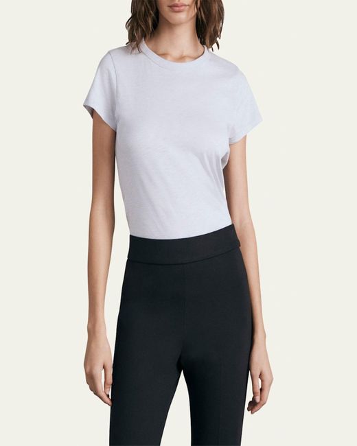 Rag & Bone Blue Slub Crewneck Tee
