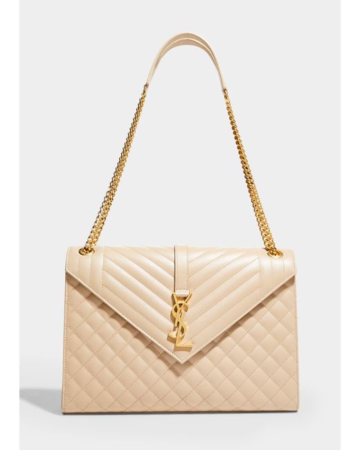 Saint Laurent Monogram Ysl Vflap Large Triquilt Envelope Chain