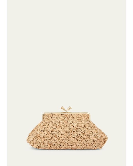 Anya Hindmarch Natural Maud Large Straw Clutch Bag