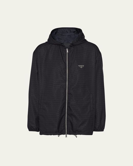 Prada Blue Re-Nylon Blouson Jacket for men