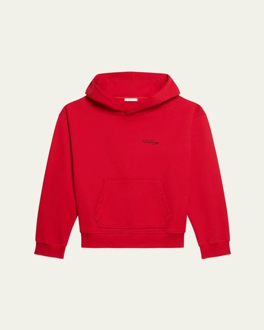 Helmut Lang Red Sketch Hoodie for men