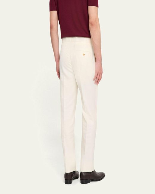 Gabriela Hearst Natural Sebastian Straight-Fit Pants for men