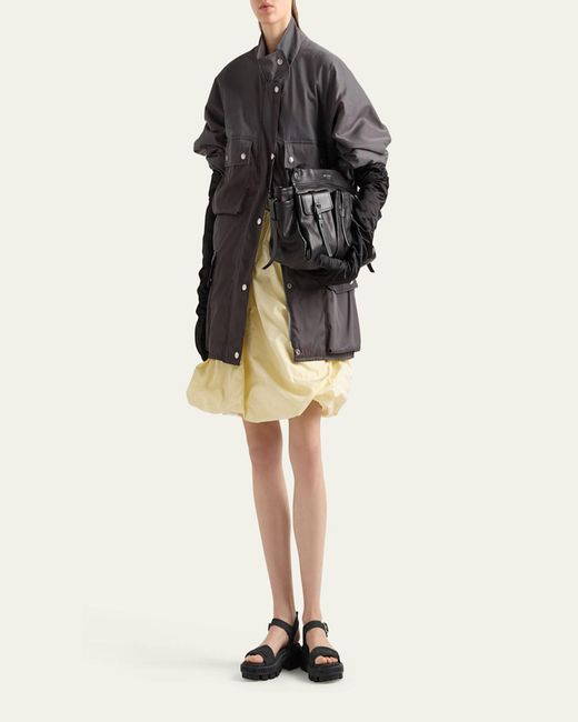 Prada Gray Re-Nylon Utility Jacket