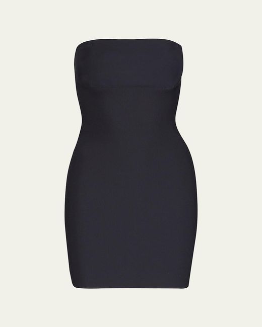 Commando Blue Two-Faced Tech Strapless Control Shapewear Slip