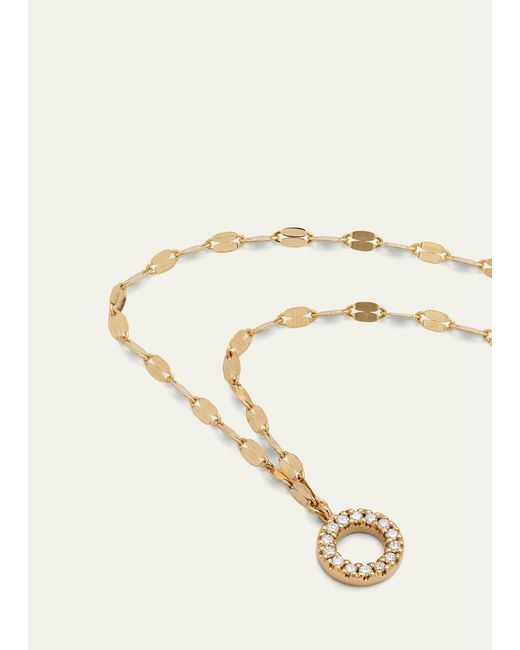 Lana Jewelry Metallic Flawless 14k Gold Open Circle Pendant Necklace