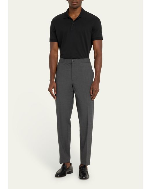 Theory Gray Mayer Stretch Wool Pants for men