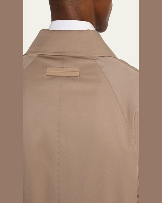 Zegna Natural Microfiber Raincoat for men
