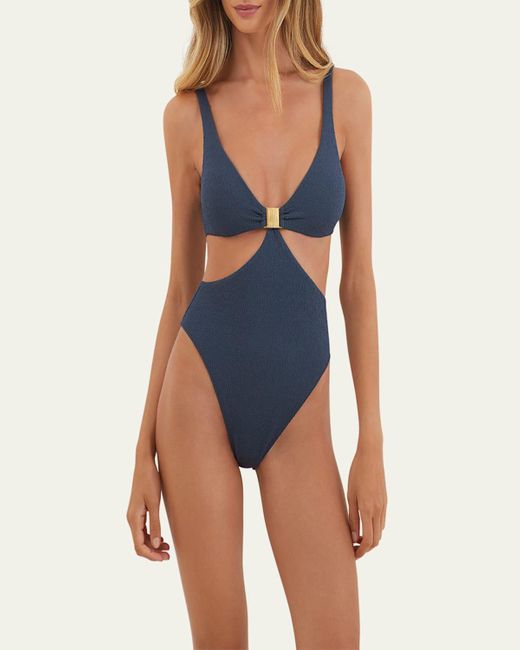 ViX Blue Firenze Becky Mayra One-Piece Swimsuit