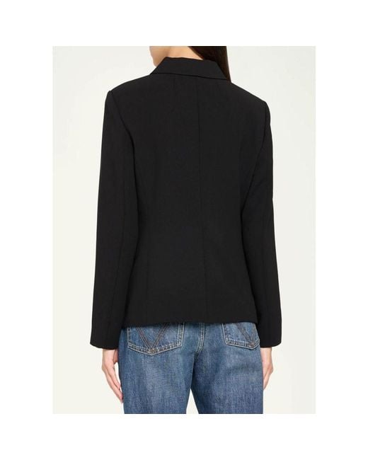 Theory Black Cutaway Single-Breasted Jacket