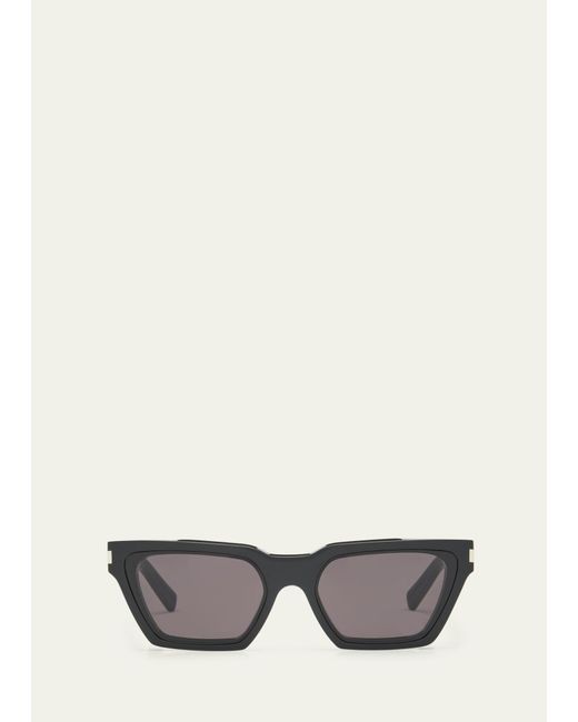 Saint Laurent Gray Calista Nylon And Acetate Cat-eye Sunglasses for men