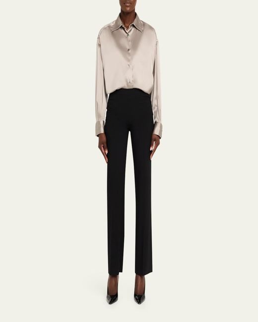 Tom Ford Natural Button-Down Silk Shirt