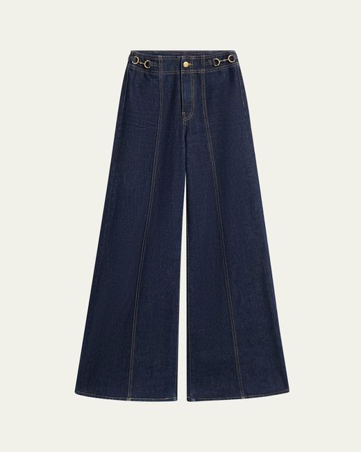Ulla Johnson Blue The Delphine High-Rise Jeans