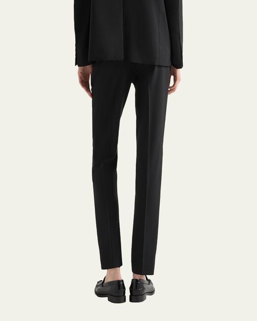Prada Black Superfine Wool Tailored Pants