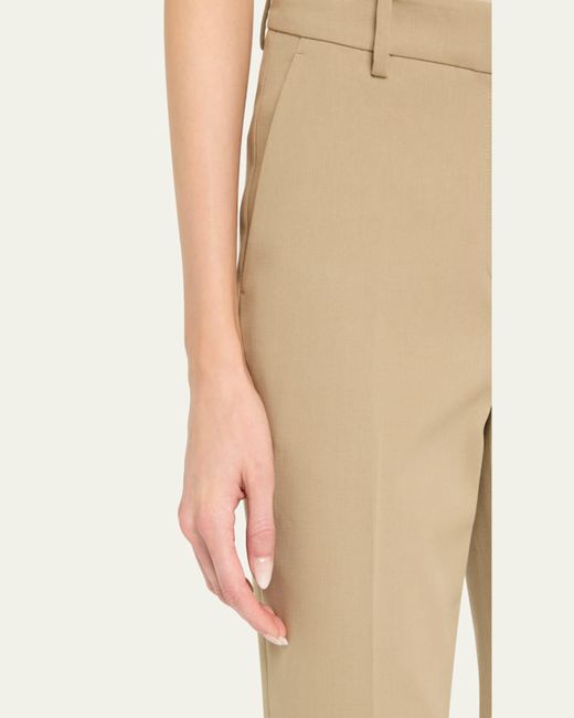 Lafayette 148 New York Natural Manhattan Cotton Twill Cigarette Pants